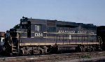 SCL GP30 #1324, with the Seaboard Air Line emblem showing thru the paint between numbers "3" & "2" under the brakeman's window, 